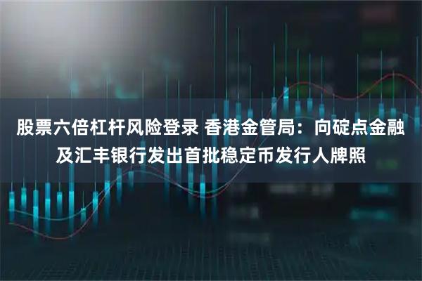 股票六倍杠杆风险登录 香港金管局：向碇点金融及汇丰银行发出首批稳定币发行人牌照